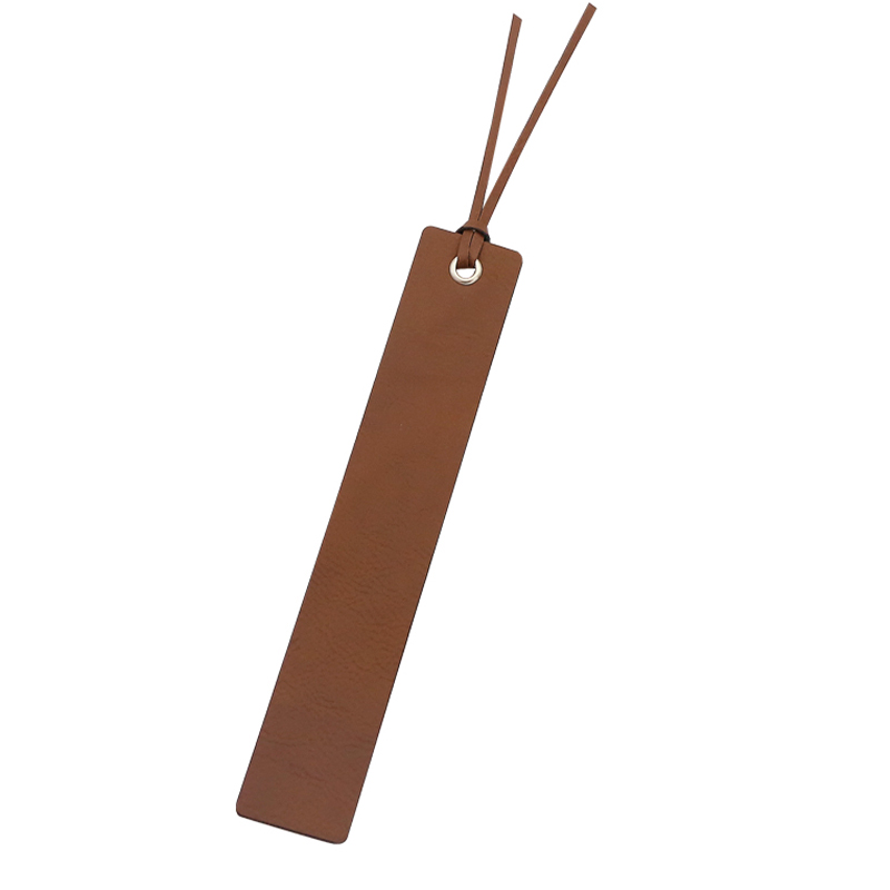 Laserable Leatherette Long Figura Bookmark