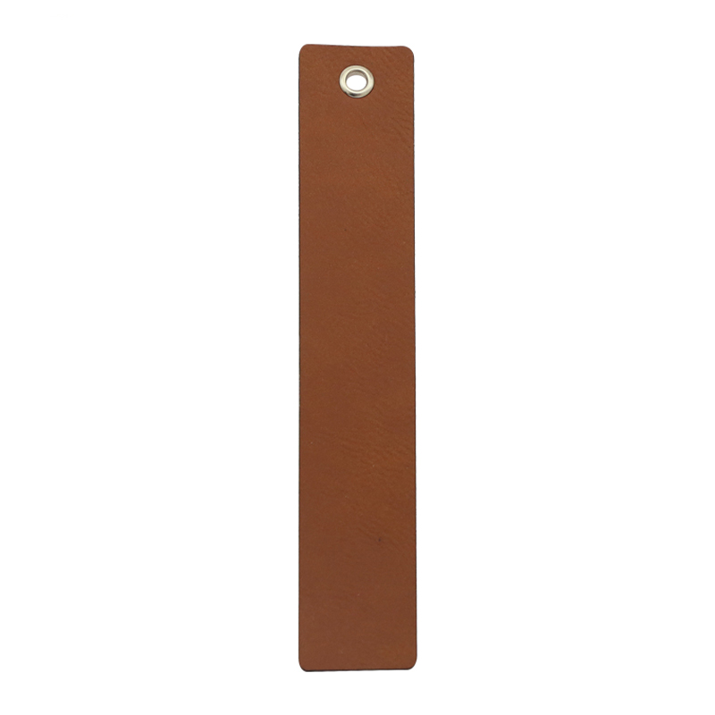 Laserable Leatherette Long Figura Bookmark