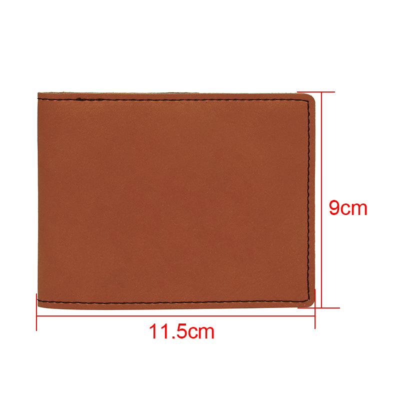 Laserable Leatherette Bifold Men peram cum Coin Pocket