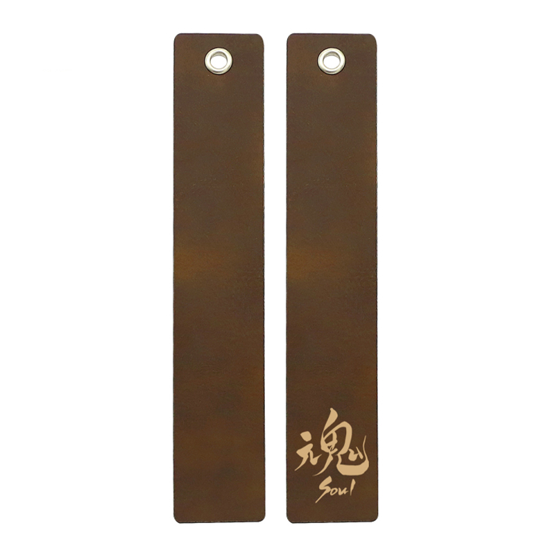 Laserable Leatherette Long Figura Bookmark