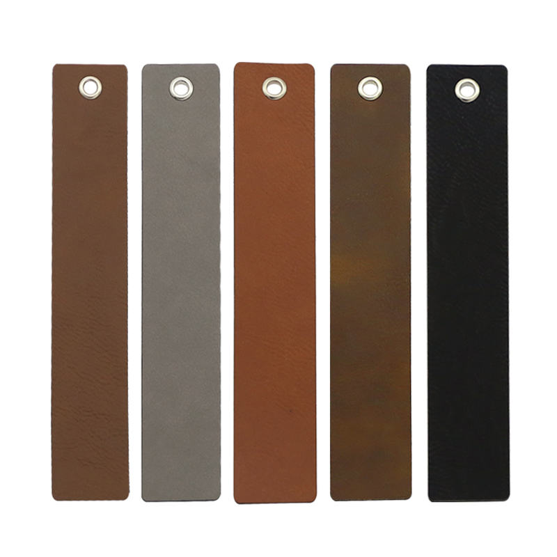 Laserable Leatherette Long Figura Bookmark