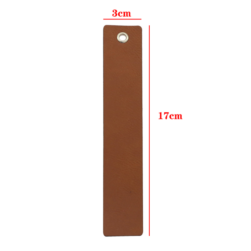 Laserable Leatherette Long Figura Bookmark