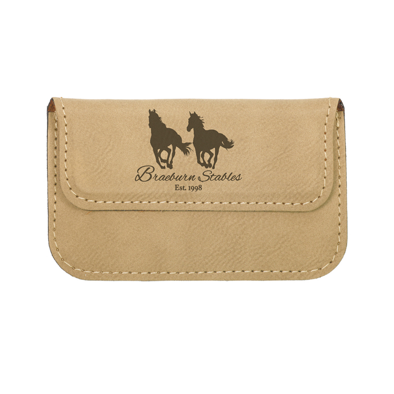 Laserable Leatherette Flexibile Negotia Card Holder