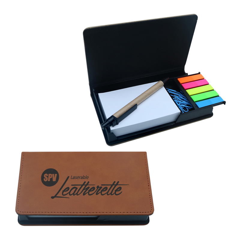 Laserable Leatherette Rectangulum Nota Holder