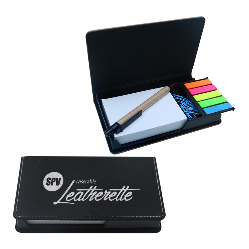 Laserable Leatherette Rectangulum Nota Holder