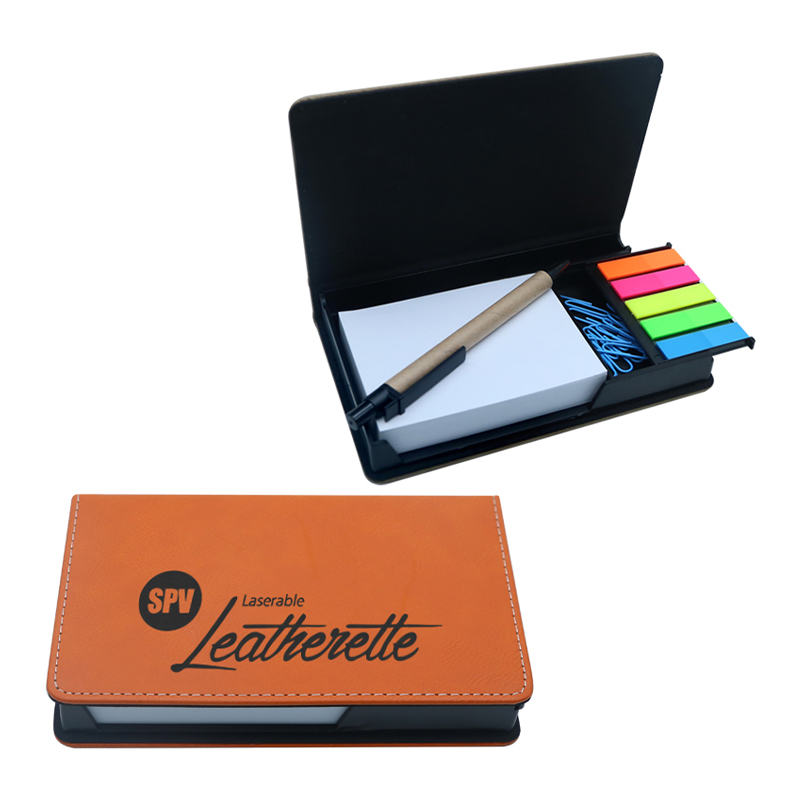 Laserable Leatherette Rectangulum Nota Holder