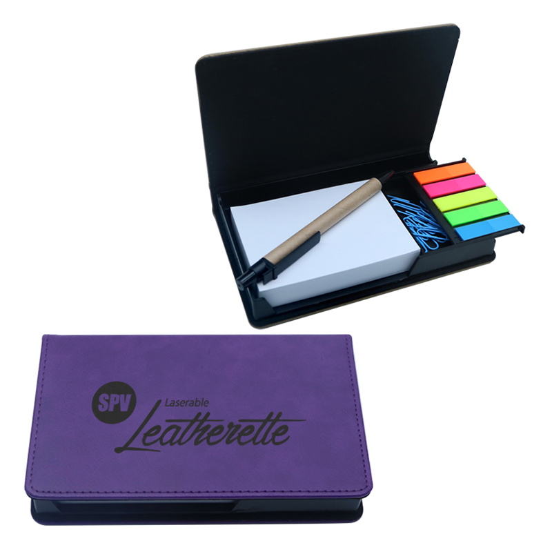 Laserable Leatherette Rectangulum Nota Holder