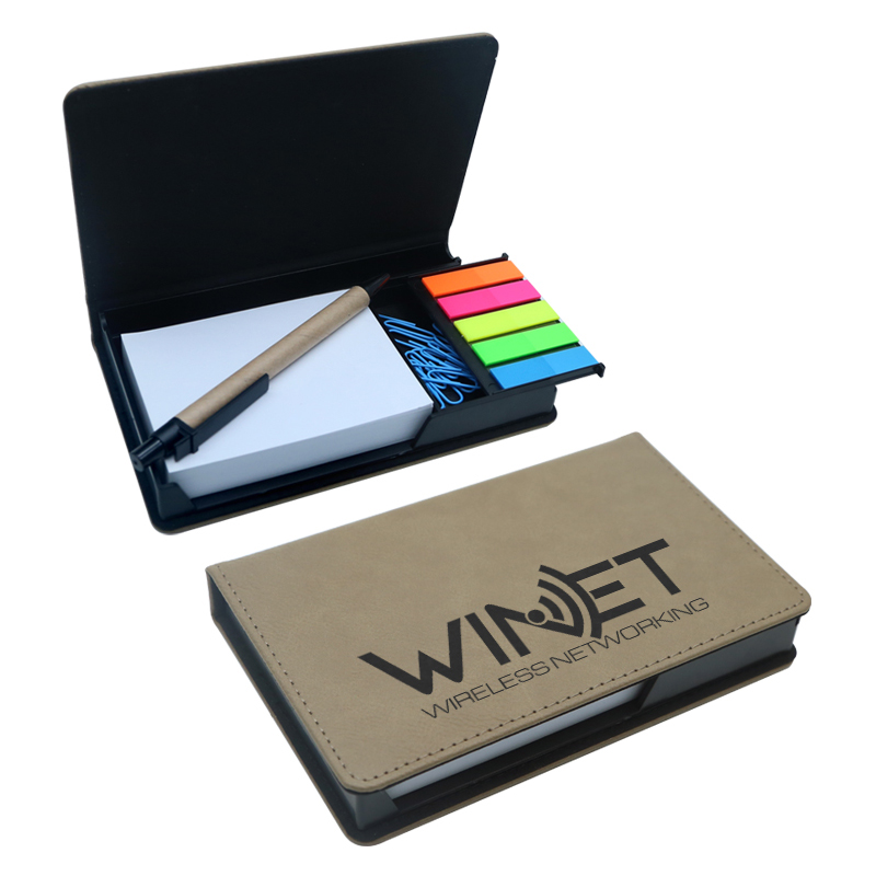 Laserable Leatherette Rectangulum Nota Holder