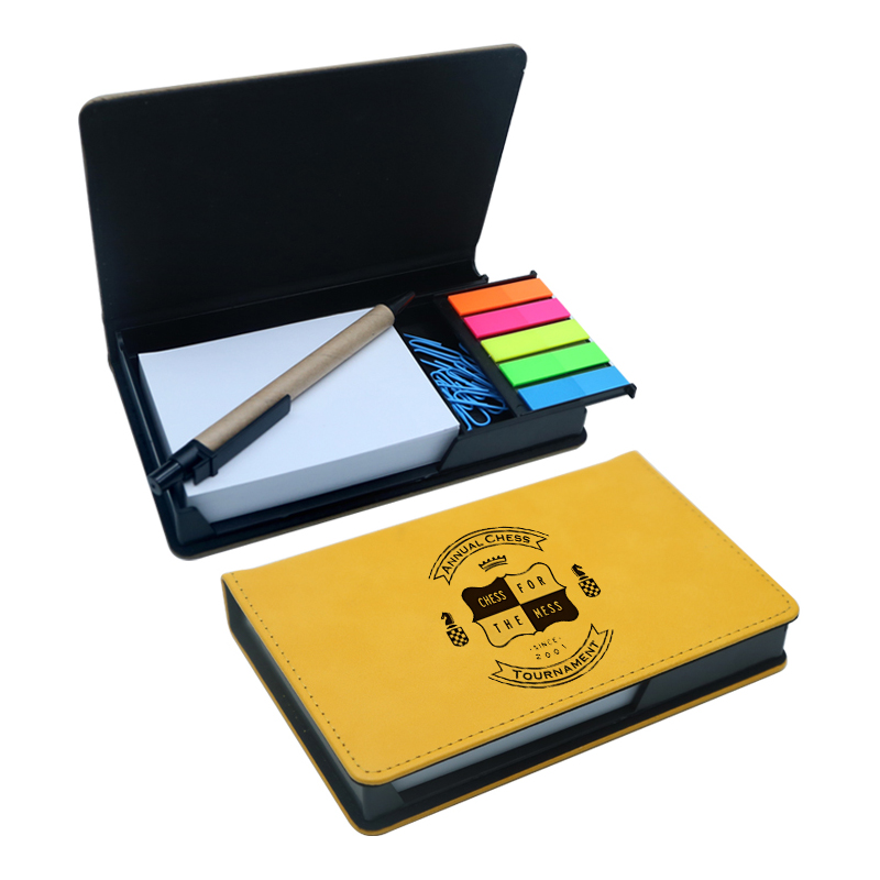 Laserable Leatherette Rectangulum Nota Holder