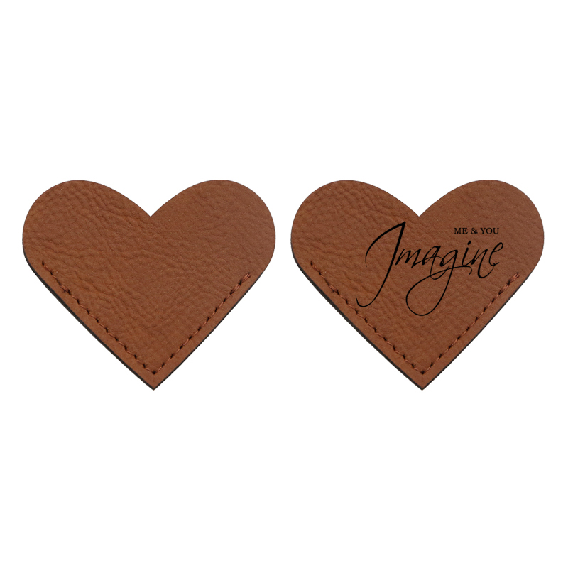 Laserable Leatherette Cordis Figura Bookmark