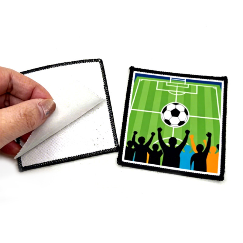 3' x 3' Square Sublimation Fabric Merrow Patch cum Adhesive
