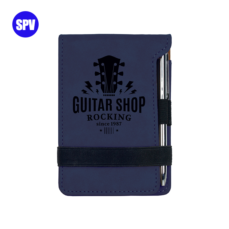 Laserable Leatherette Mini Nota cum Pen