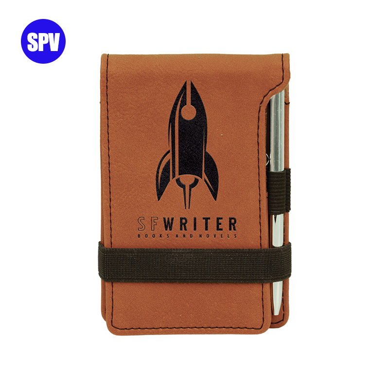 Laserable Leatherette Mini Nota cum Pen