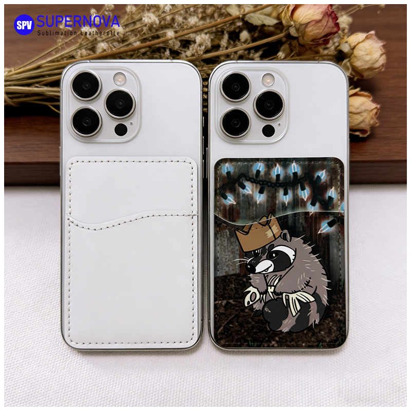 Sublimatio Leatherette Phone Card Holder cum Magnet