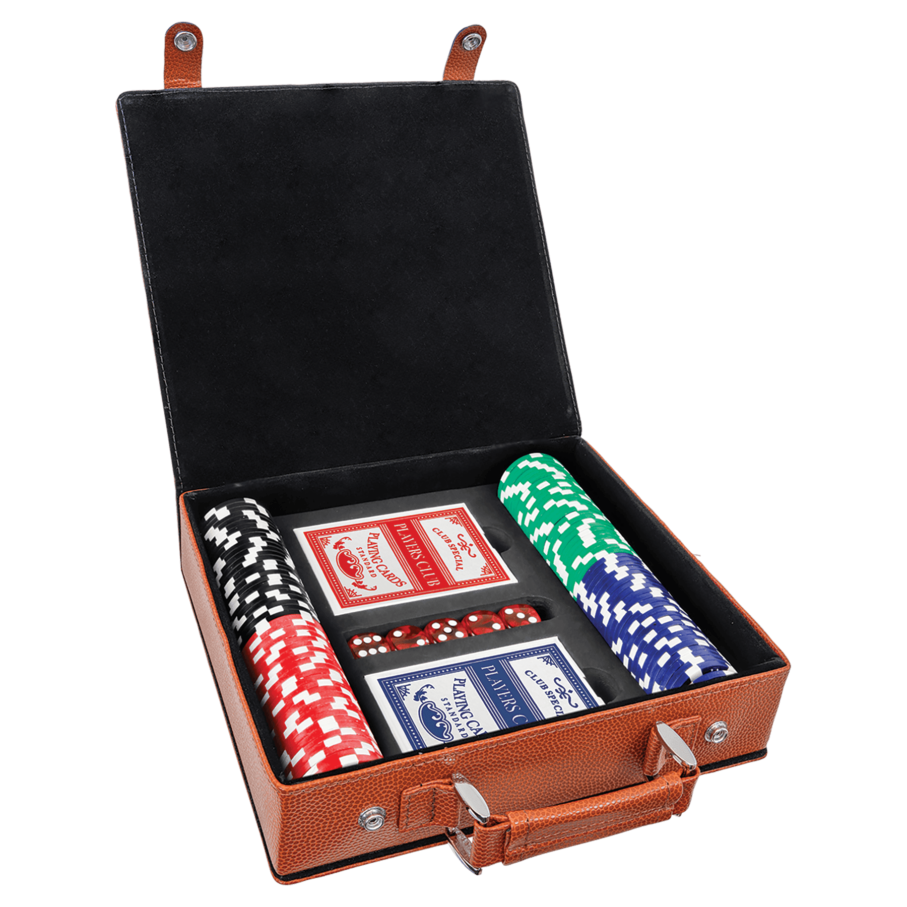 Laserable Leatherette Casino, Card et alea Sets