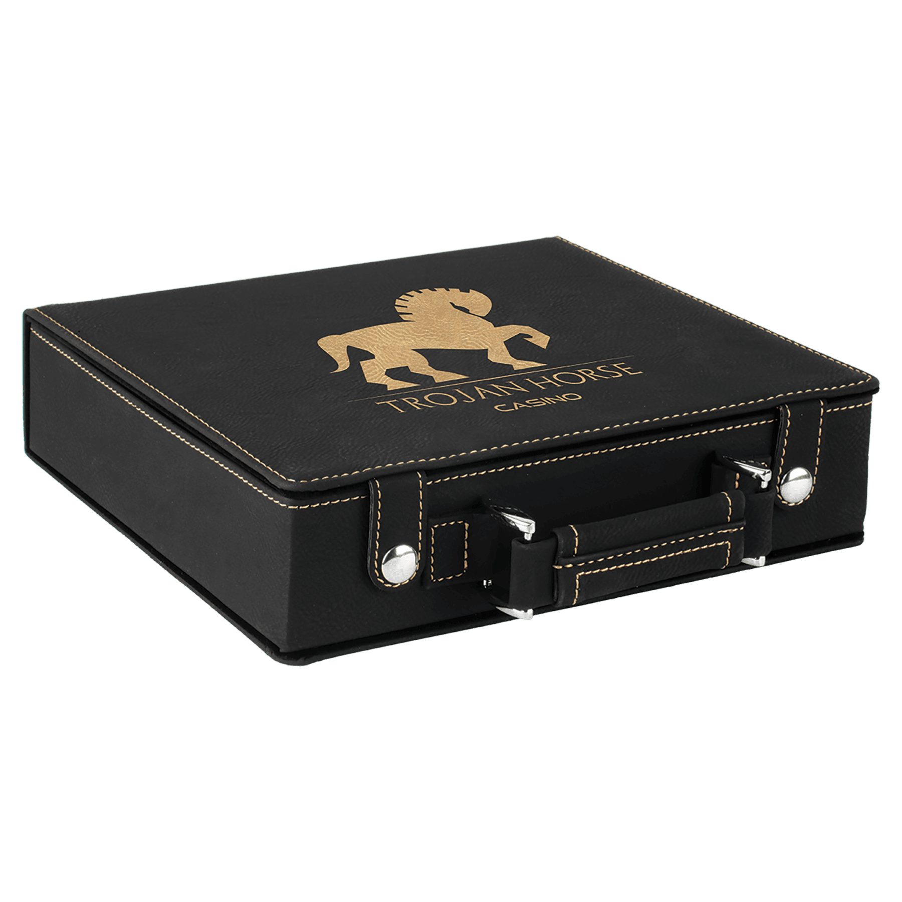 Laserable Leatherette Casino, Card et alea Sets