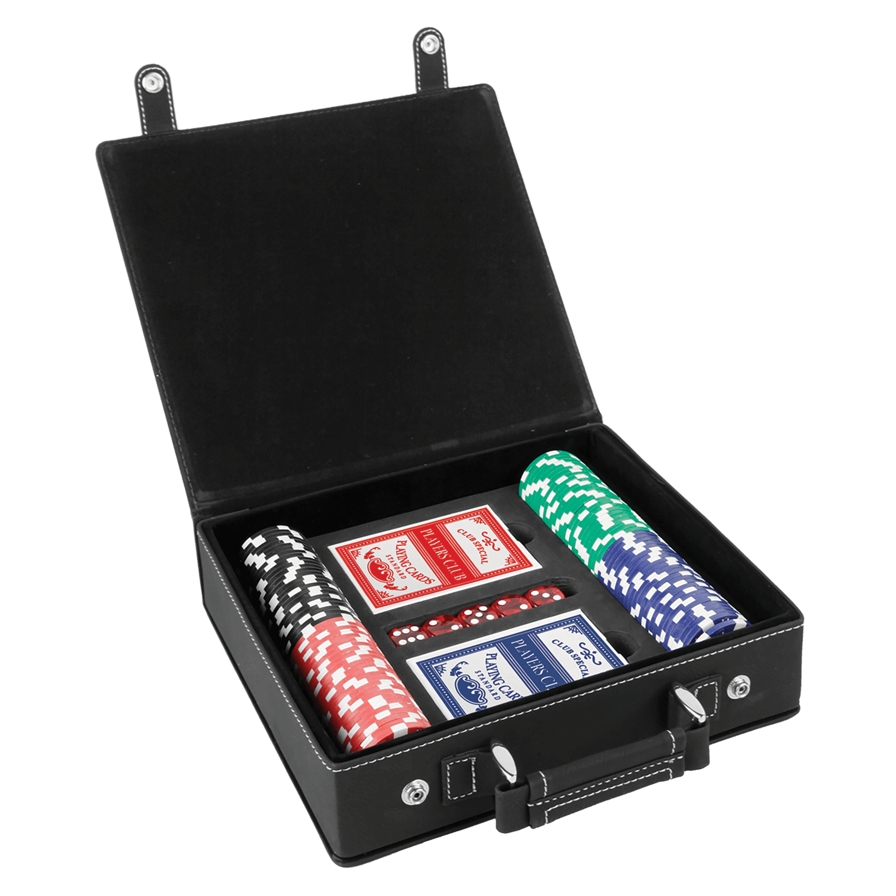 Laserable Leatherette Casino, Card et alea Sets