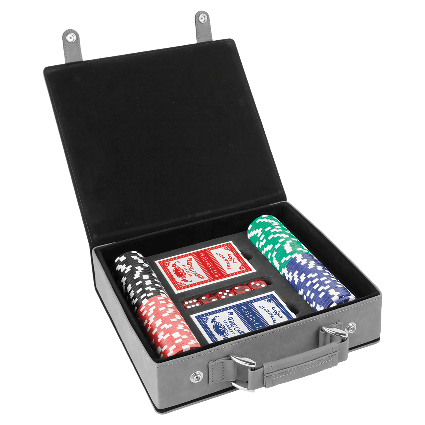 Laserable Leatherette Casino, Card et alea Sets