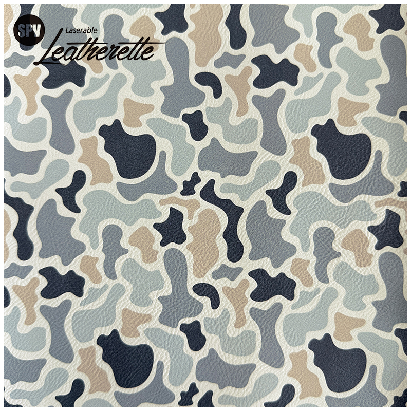 Camouflage Laserable Leatherette Sheet cum tenaces / sine tenaces