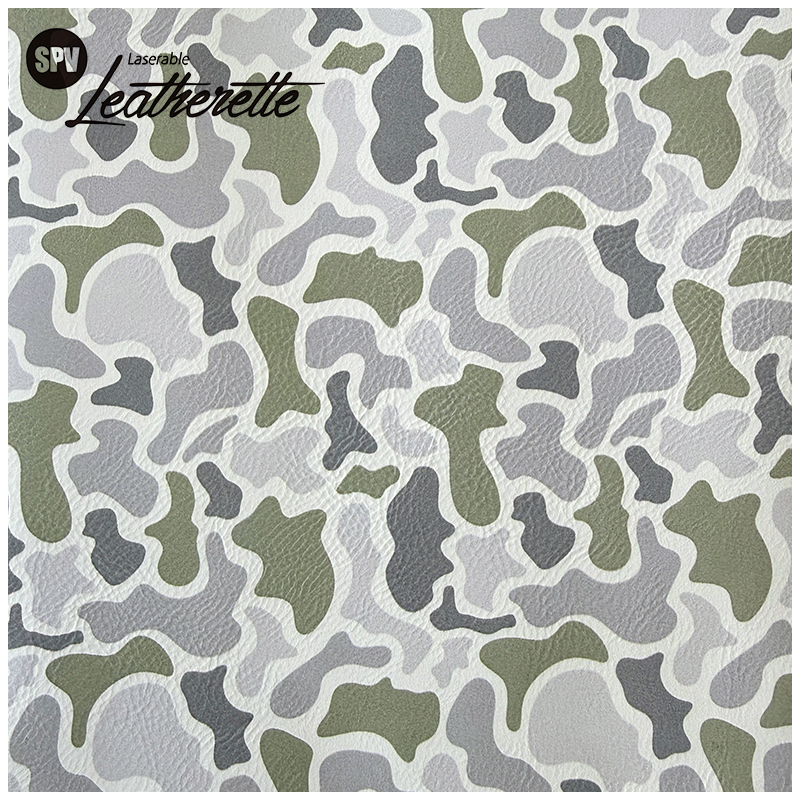 Camouflage Laserable Leatherette Sheet cum tenaces / sine tenaces