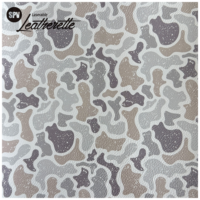 Camouflage Laserable Leatherette Sheet cum tenaces / sine tenaces