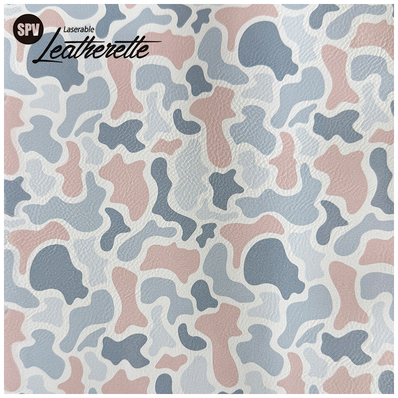 Camouflage Laserable Leatherette Sheet cum tenaces / sine tenaces