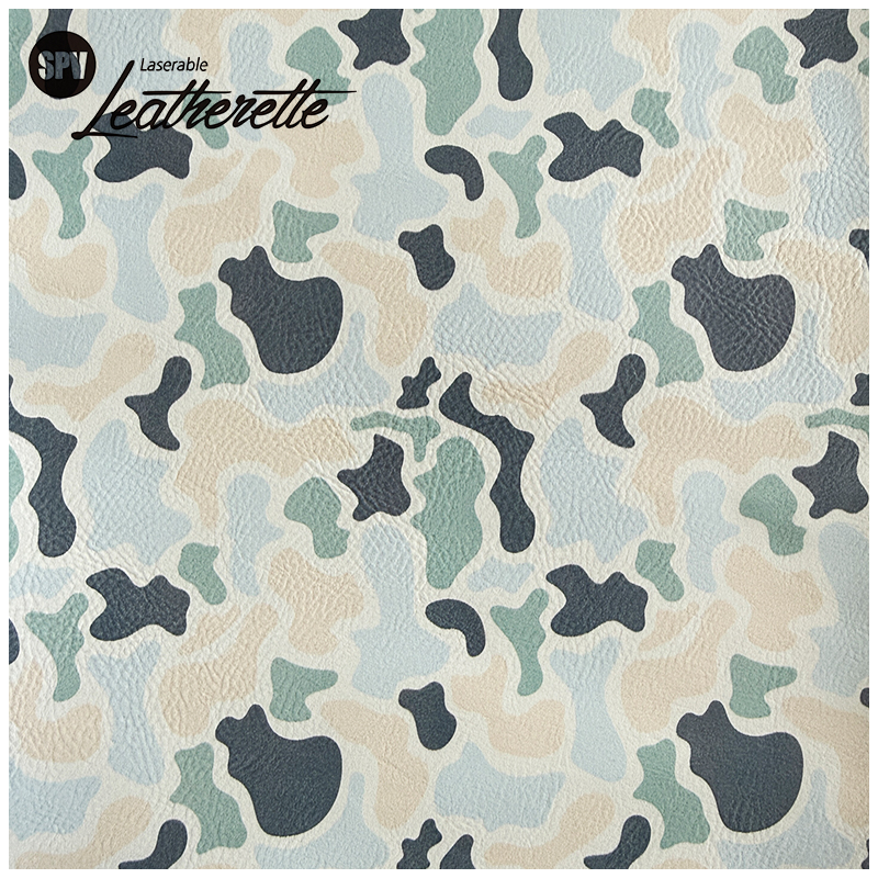 Camouflage Laserable Leatherette Sheet cum tenaces / sine tenaces