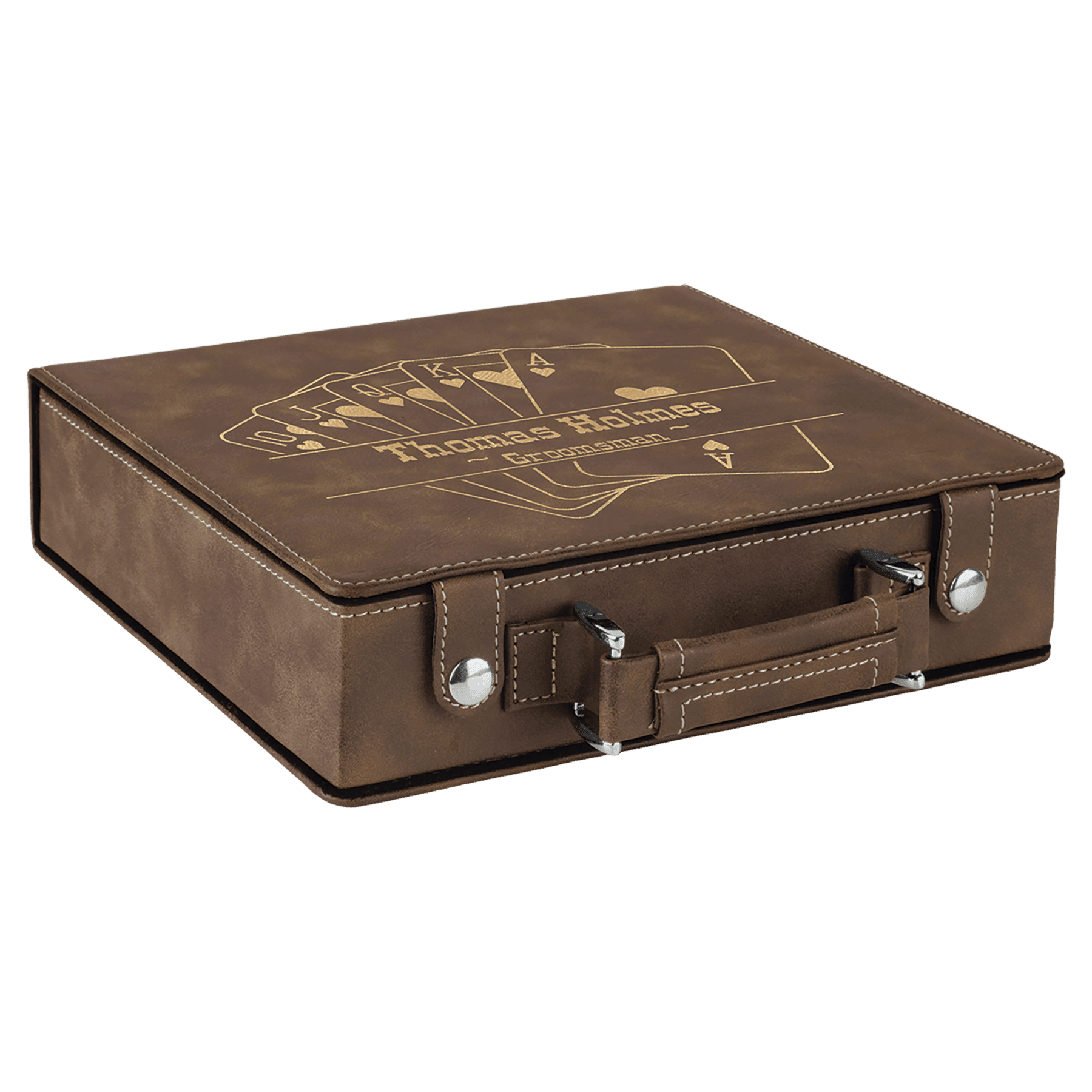Laserable Leatherette Casino, Card et alea Sets
