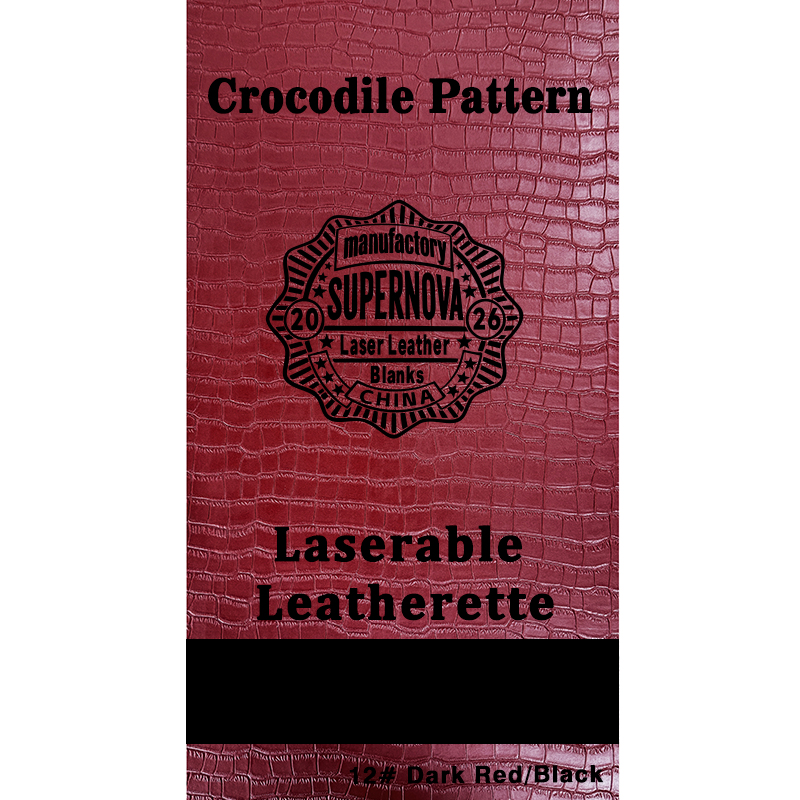 Crocodilus caelatum Laserable Leatherette Sheet cum tenaces / sine tenaces Crocodilus caelatum Laserable Leatherette Sheet cum tenaces / sine tenaces