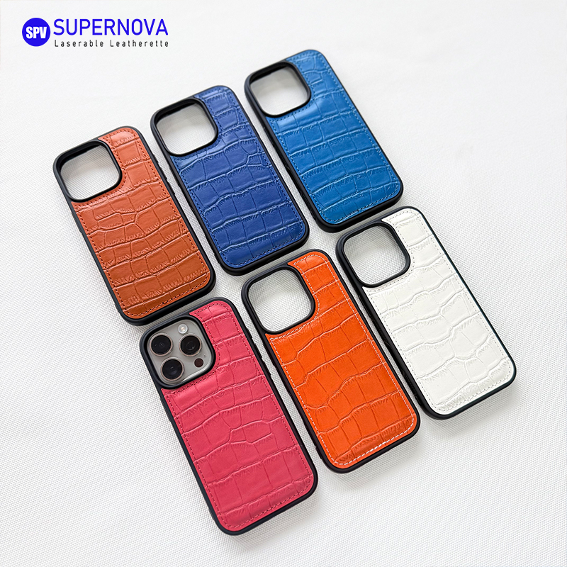 Laserable Leatherette Phone Casus