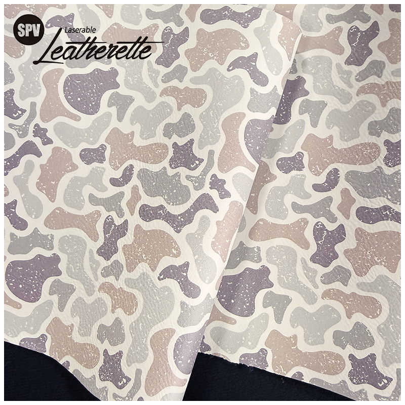Camouflage Laserable Leatherette Sheet cum tenaces / sine tenaces