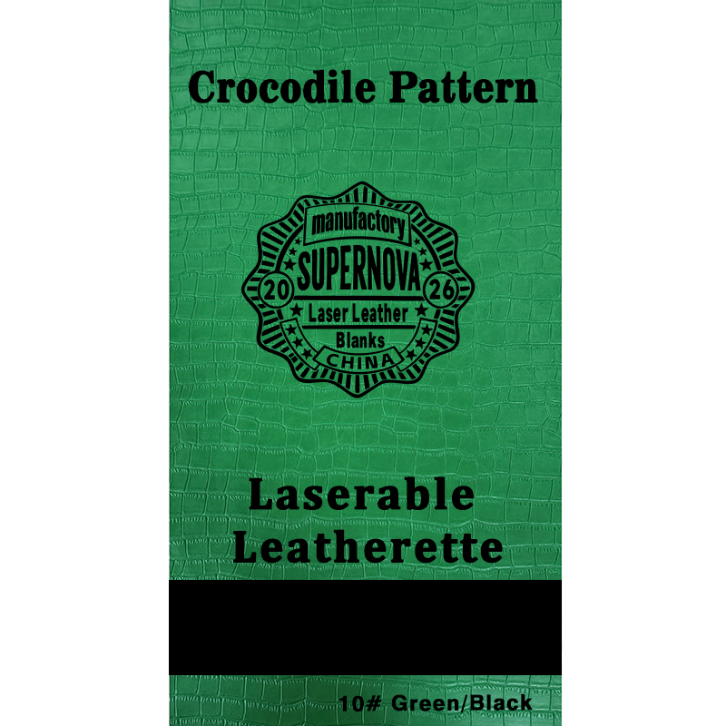 Crocodilus caelatum Laserable Leatherette Sheet cum tenaces / sine tenaces Crocodilus caelatum Laserable Leatherette Sheet cum tenaces / sine tenaces