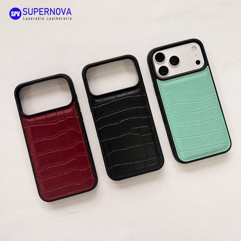 Laserable Leatherette Phone Casus