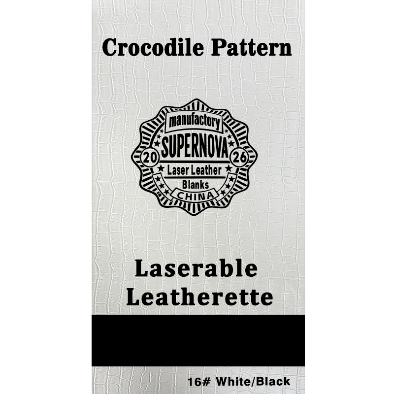 Crocodilus caelatum Laserable Leatherette Sheet cum tenaces / sine tenaces Crocodilus caelatum Laserable Leatherette Sheet cum tenaces / sine tenaces