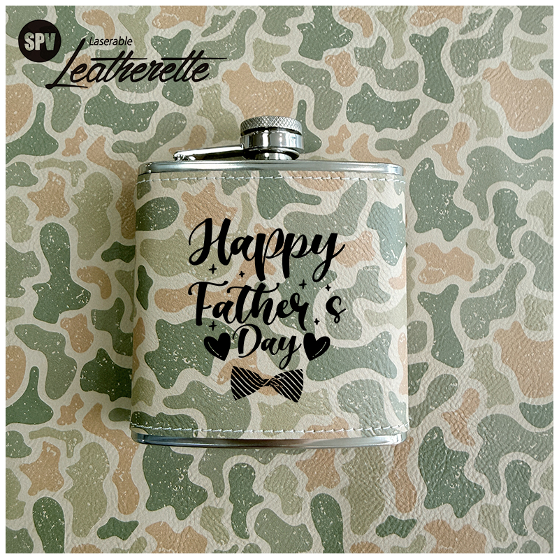 Camouflage Laserable Leatherette Sheet cum tenaces / sine tenaces