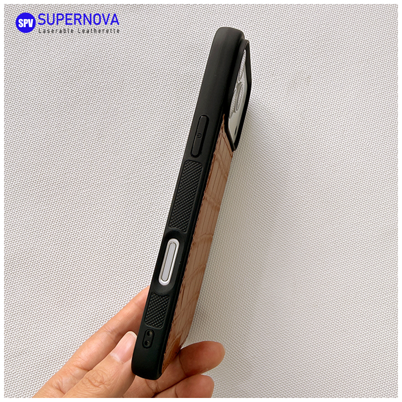 Laserable Leatherette Phone Casus