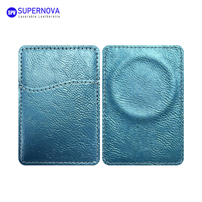 Laserable Leatherette Phone Card Holder cum Magnet