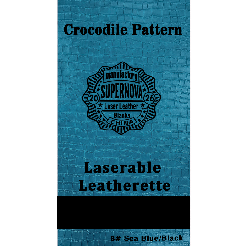 Crocodilus caelatum Laserable Leatherette Sheet cum tenaces / sine tenaces Crocodilus caelatum Laserable Leatherette Sheet cum tenaces / sine tenaces