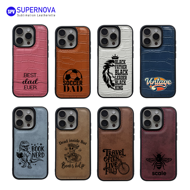 Laserable Leatherette Phone Casus