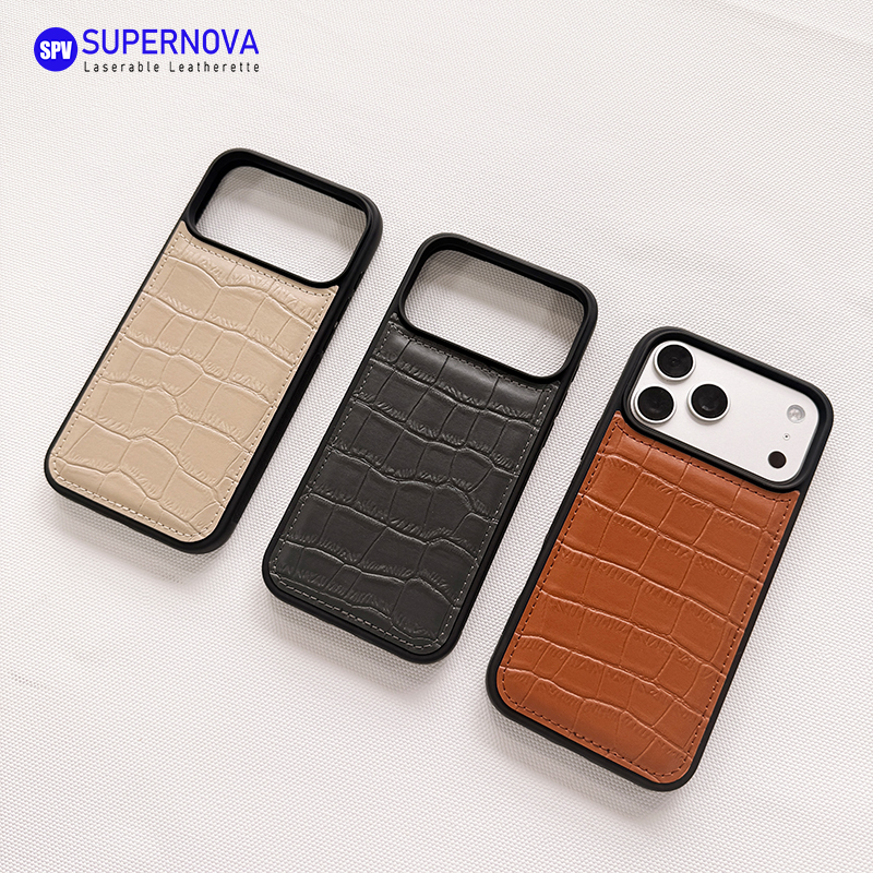 Laserable Leatherette Phone Casus
