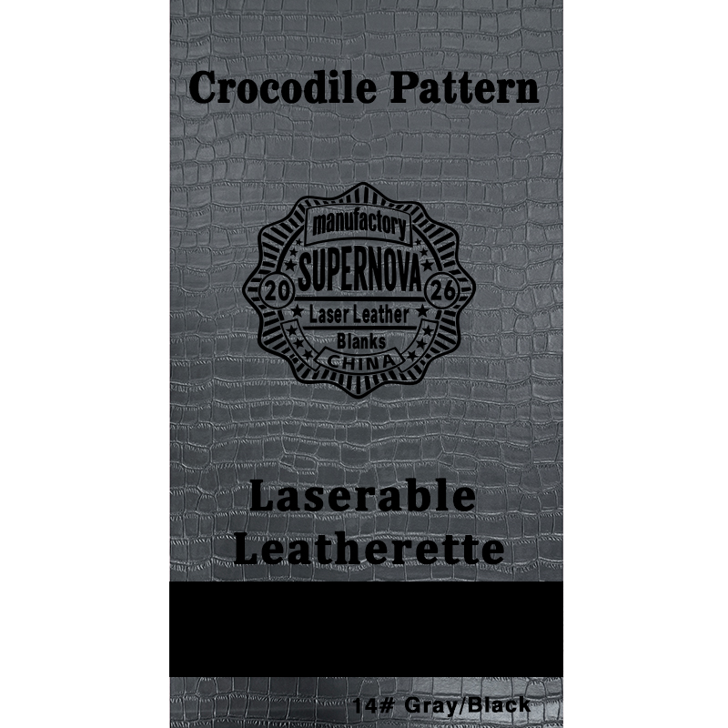 Crocodilus caelatum Laserable Leatherette Sheet cum tenaces / sine tenaces Crocodilus caelatum Laserable Leatherette Sheet cum tenaces / sine tenaces