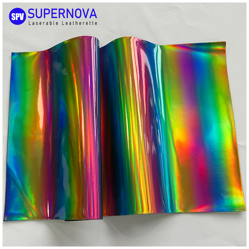 Holographic Laserable Leatherette Sheet cum tenaces / sine tenaces