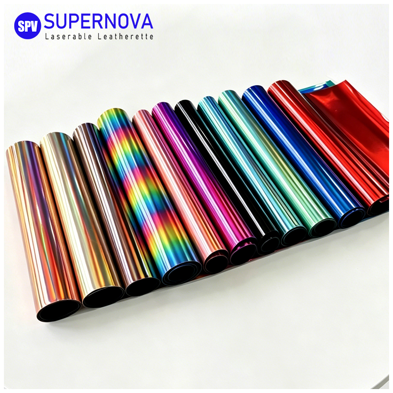 Holographic Laserable Leatherette Sheet cum tenaces / sine tenaces