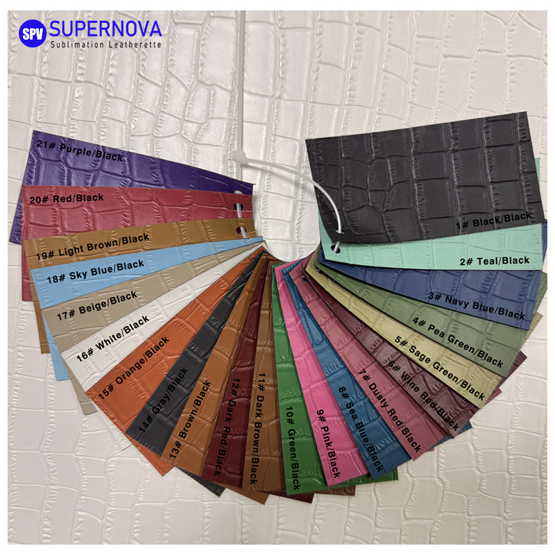 Crocodilus caelatum Laserable Leatherette Sheet cum tenaces / sine tenaces