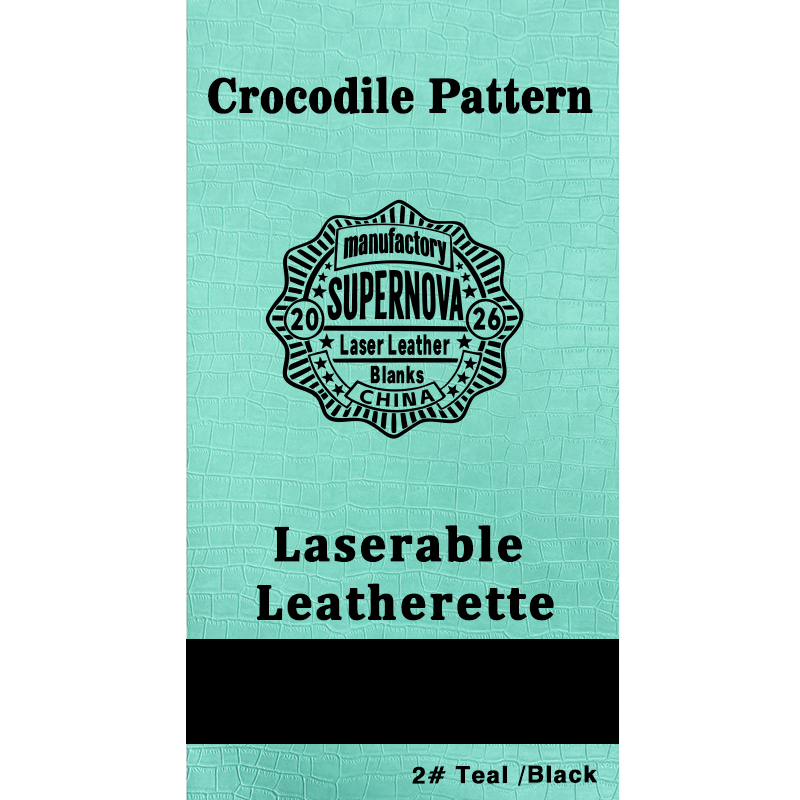 Crocodilus caelatum Laserable Leatherette Sheet cum tenaces / sine tenaces Crocodilus caelatum Laserable Leatherette Sheet cum tenaces / sine tenaces