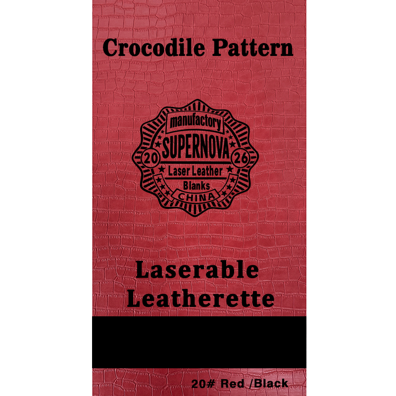 Crocodilus caelatum Laserable Leatherette Sheet cum tenaces / sine tenaces Crocodilus caelatum Laserable Leatherette Sheet cum tenaces / sine tenaces