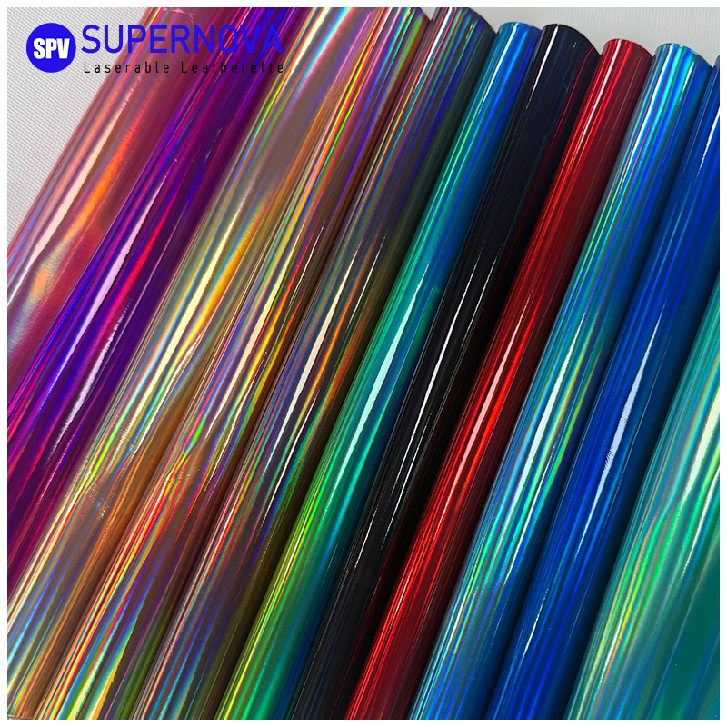 Holographic Laserable Leatherette Sheet cum tenaces / sine tenaces