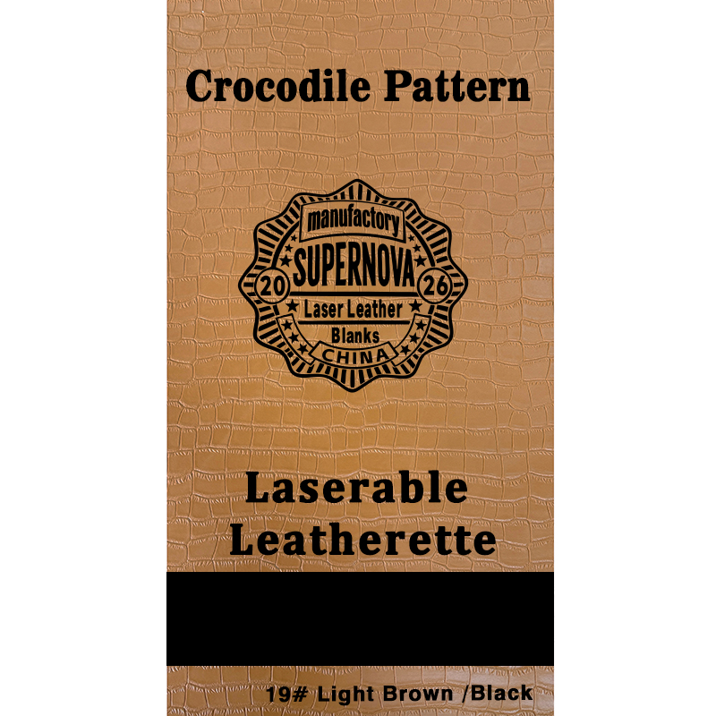 Crocodilus caelatum Laserable Leatherette Sheet cum tenaces / sine tenaces Crocodilus caelatum Laserable Leatherette Sheet cum tenaces / sine tenaces