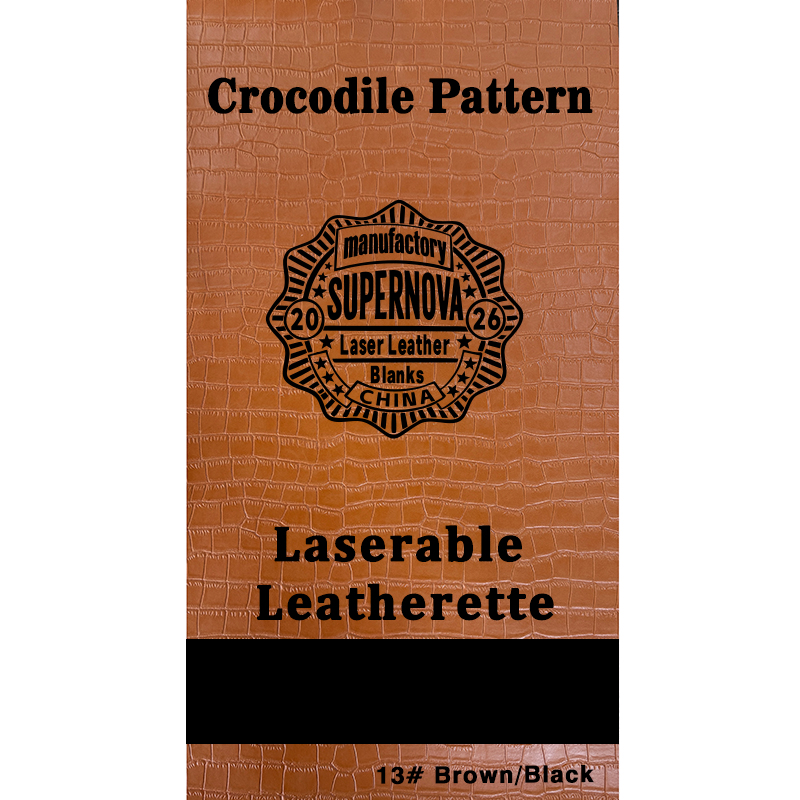 Crocodilus caelatum Laserable Leatherette Sheet cum tenaces / sine tenaces Crocodilus caelatum Laserable Leatherette Sheet cum tenaces / sine tenaces