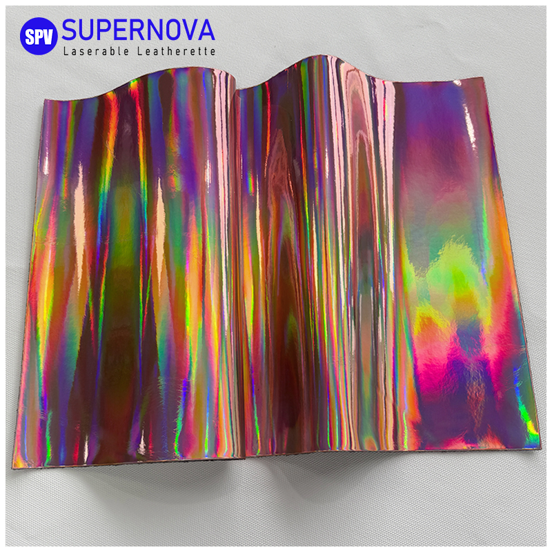 Holographic Laserable Leatherette Sheet cum tenaces / sine tenaces